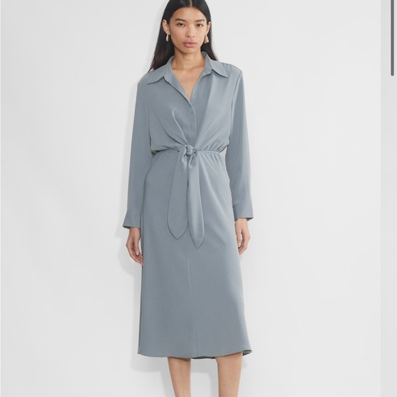 Babaton Long Sleeve Gray Dress- Aritzia